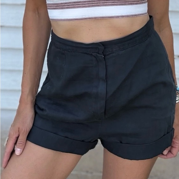Pants - Vintage 50/60’s High-Rise Women's Dark Shorts